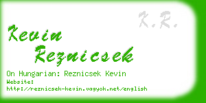 kevin reznicsek business card